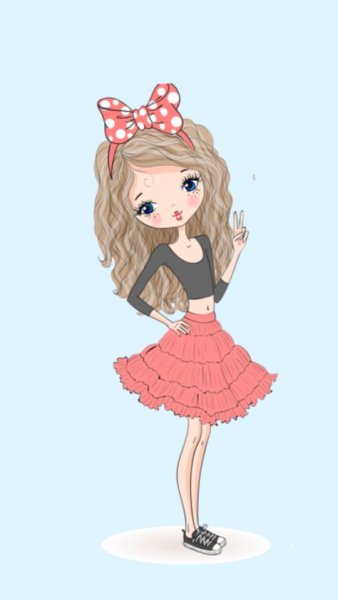 Девочки в стиле мультяшные