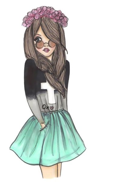 Девочки для срисовывания