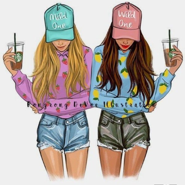 Подруги мультяшные