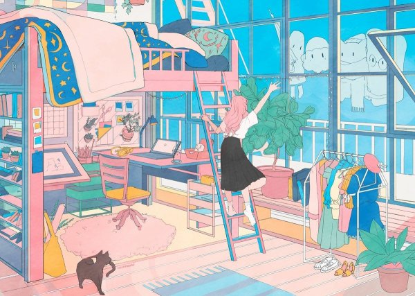 Аниме комната Эстетика