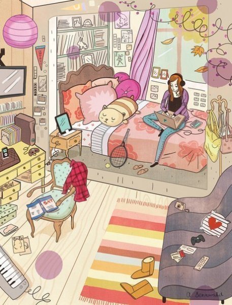 Комната иллюстрация