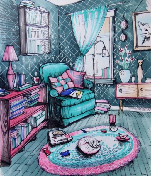 Комната иллюстрация