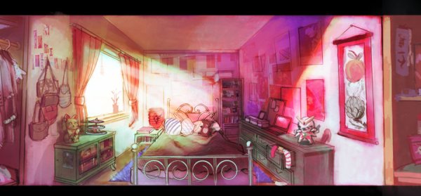 Уютная комната для арт розовое