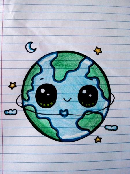 Лёгкие рисунки планеты