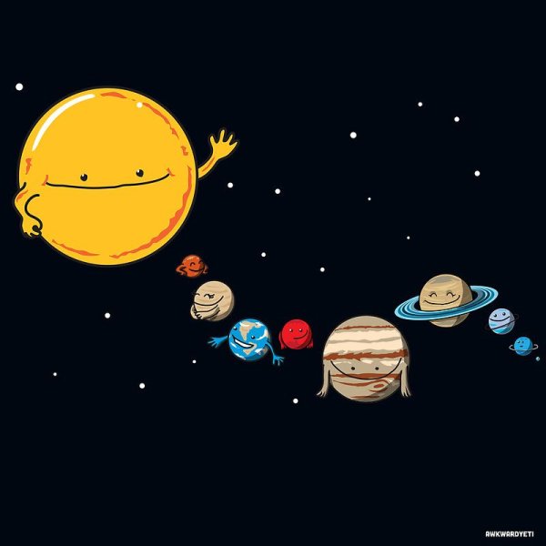Прикольные рисунки планет