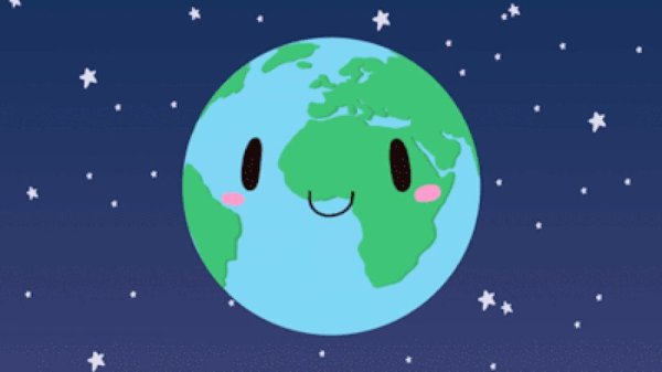 Мультяшная земля Планета милая