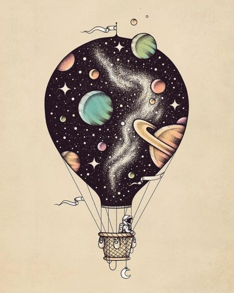 Космос иллюстрация