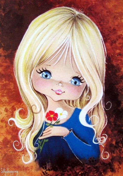 Милые мультяшные девочки