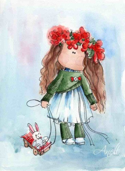 Акварельные девочки