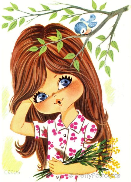 Красивые мультяшные девочки