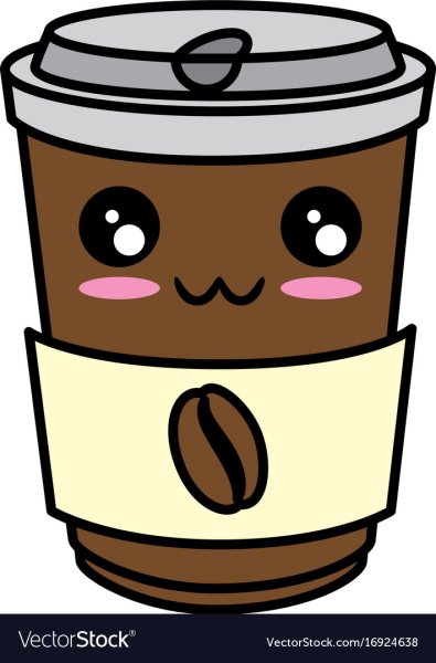 Кавайная мордашка кофе