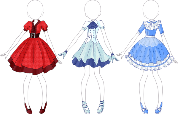 Аниме девочки в полный рост