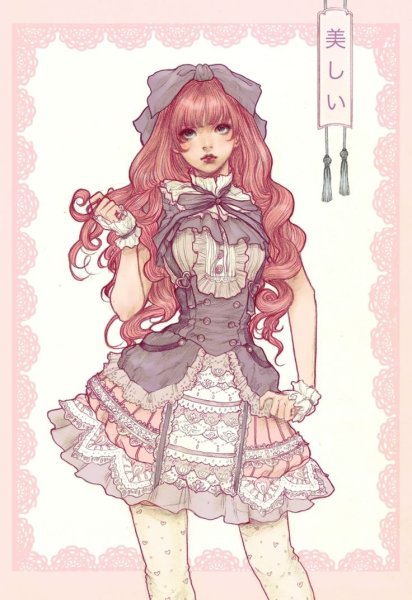 Аниме ребенок в платье