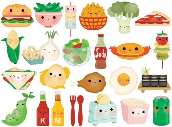 Стикеры из еды