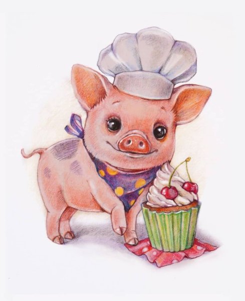 Поросята мультяшные милые