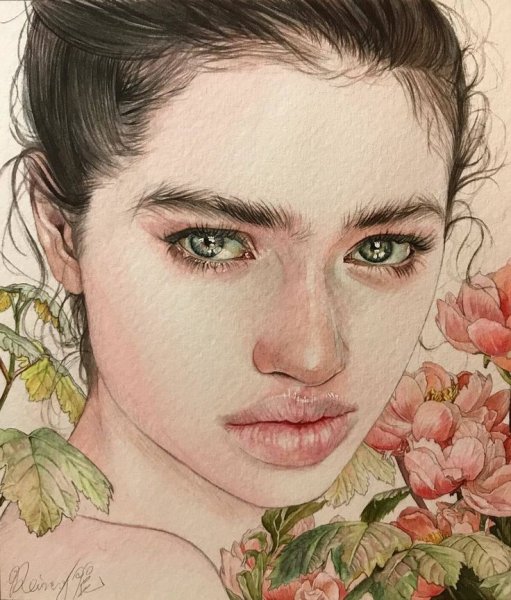 Рисуем детское личико