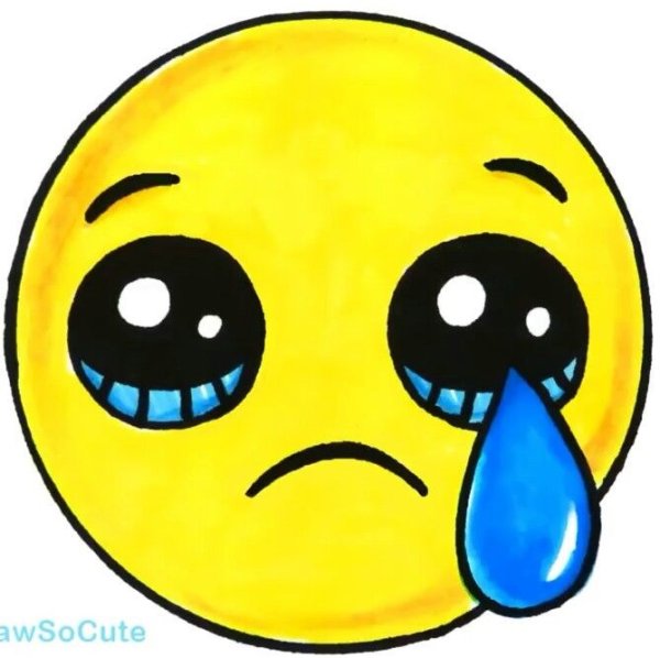 Милый Смайл для рисования