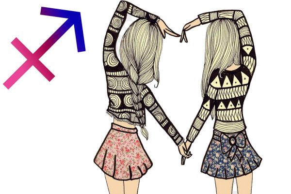 Простые черно белые рисунки для подруг