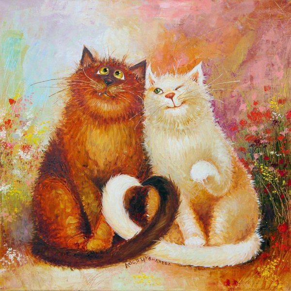 Люся чувиляева художник коты