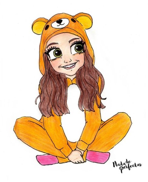 Милые мультяшные девочки в пижамах