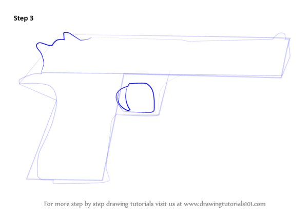 Desert Eagle чертеж с размерами