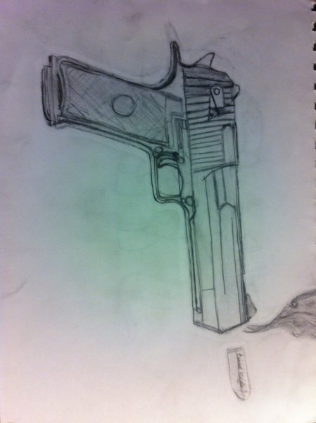 Пистолет карандашом дигл