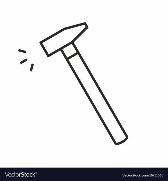 Молоток нарисованный