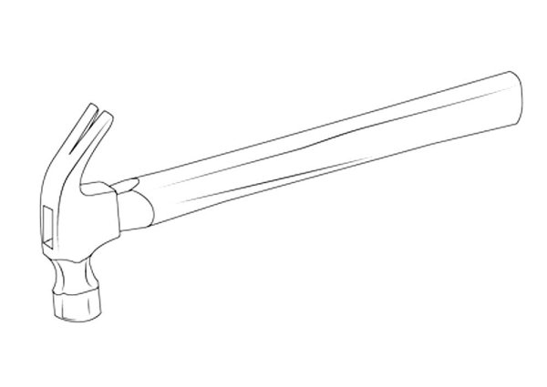 Раскраска инструменты молоток