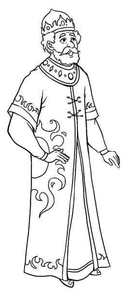 Король раскраска для детей