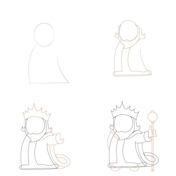 Царь раскраска для детей