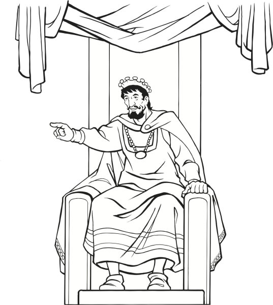 Лицо короля раскраска