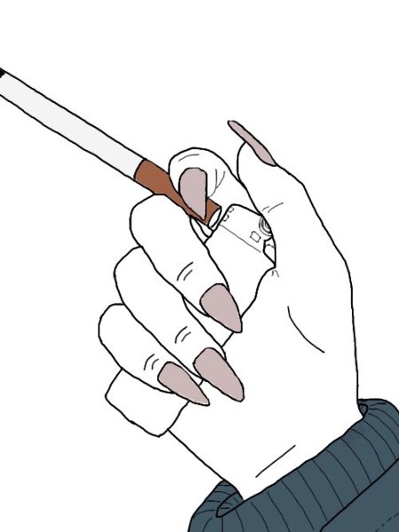 Нарисованная сигарета