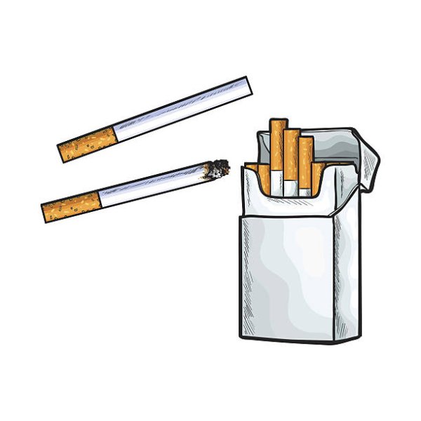 Рука с сигаретой рисунок