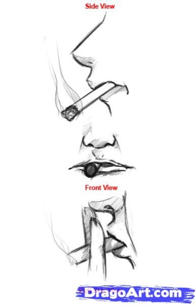 Сигарета карандашом поэтапно