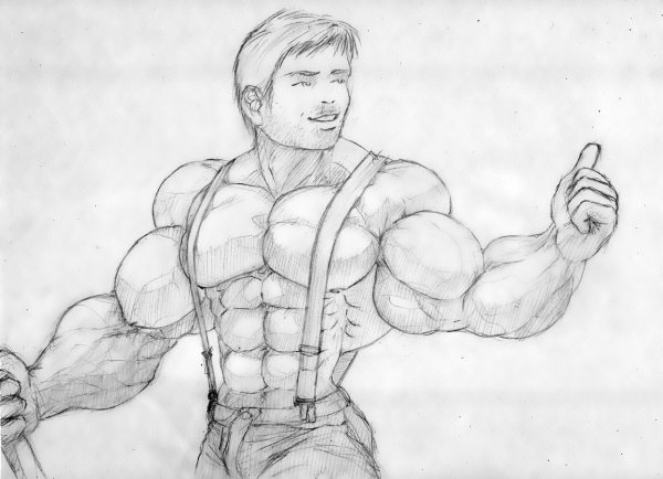 Качок рисунок карандашом