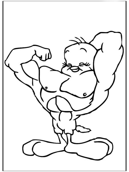 Мышцы раскраска для детей