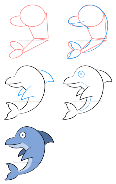 Урок рисования Дельфин