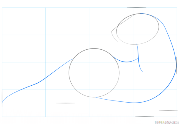 Пошаговое рисование хорек