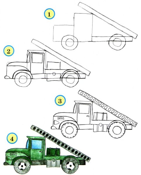 Башенный кран раскраска