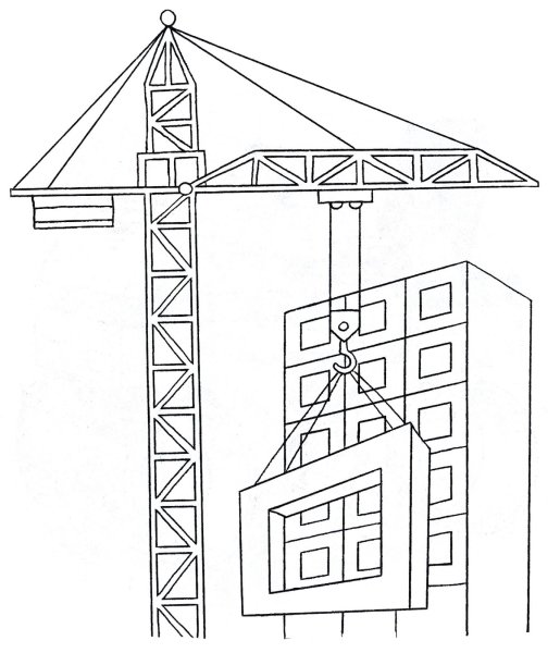 Подъемный кран раскраска