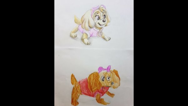 Скай пошагово рисунок