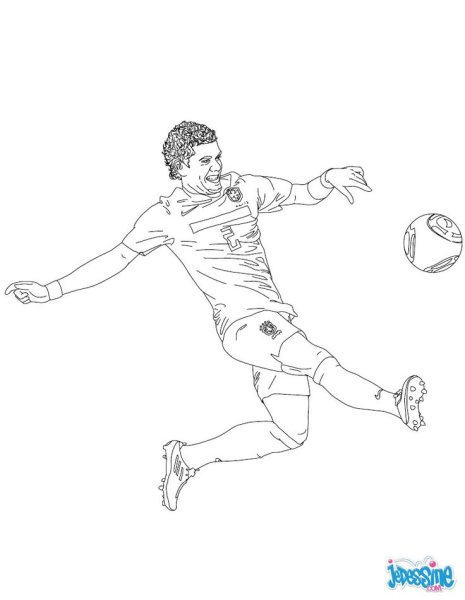 Раскраски футболистов Кристиано Роналдо