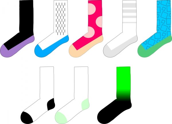 Шаблон носков