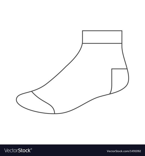 Носок раскраска