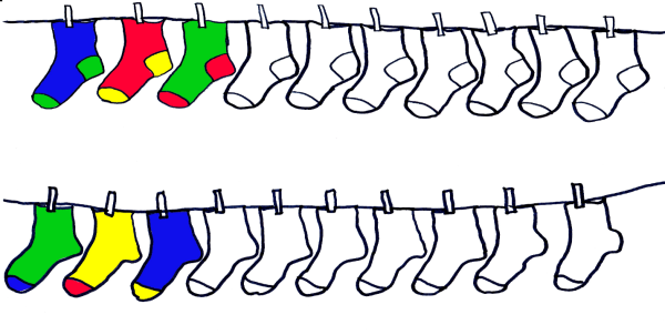Носки задание для детей