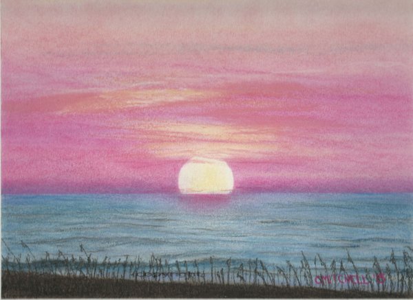 Закат пастелью