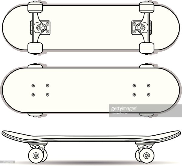 Чертеж деки фингерборда