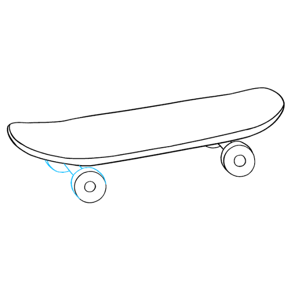 Скейт карандашом