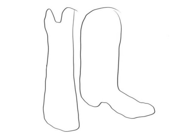 Рисование сапожки