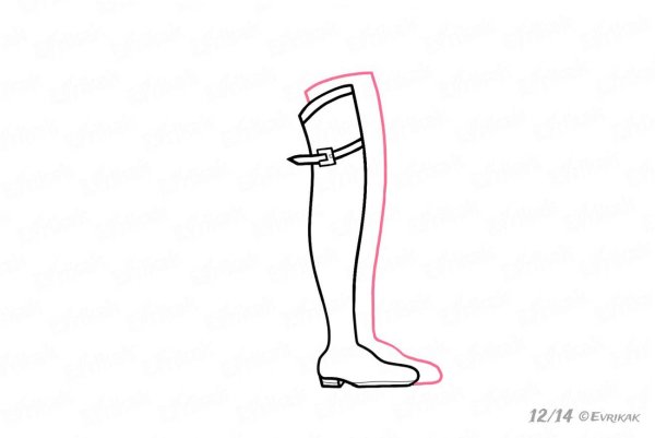 Сапоги ботфорты раскраска